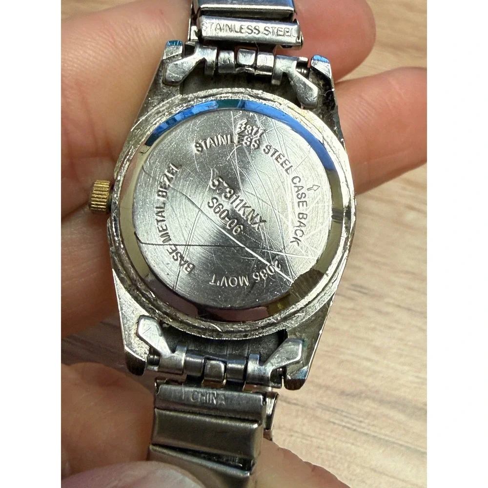 Women's‎ Stainless Steel Quartz Watch  Silver Tone Working